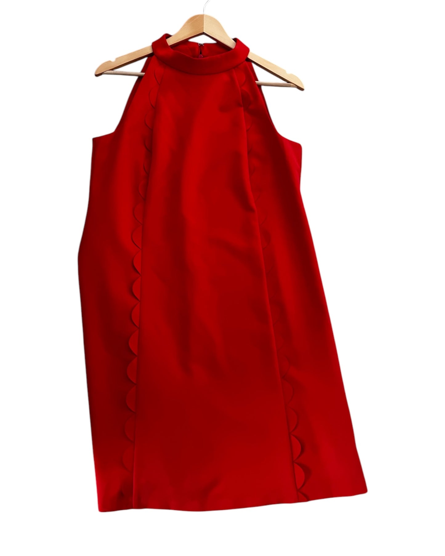 Vince Camuto Scallop Trim Halter Dress