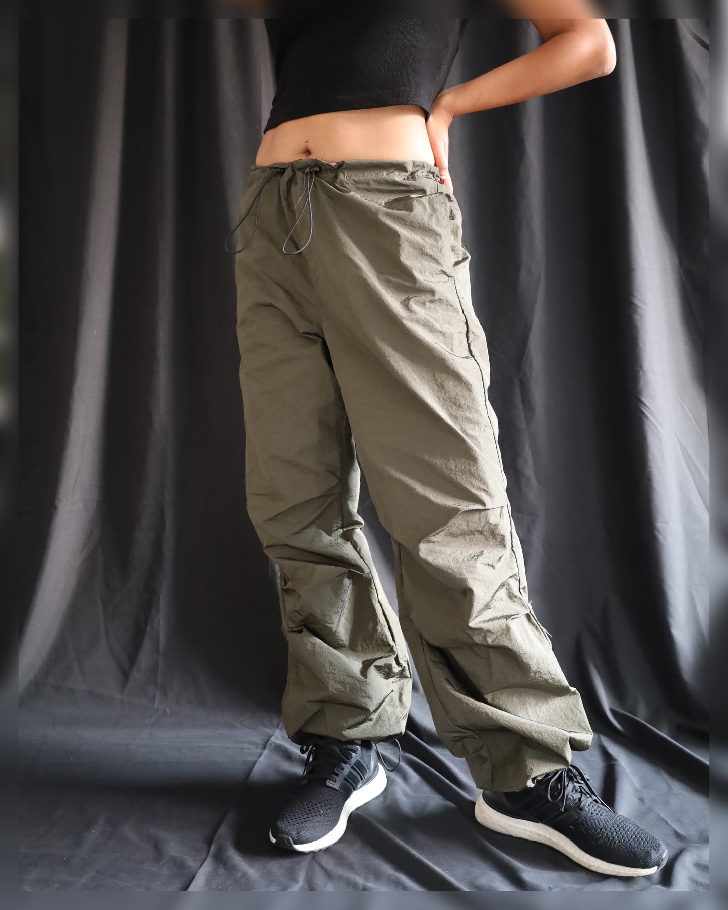 Noisy May Low Waisted Parachute Pants