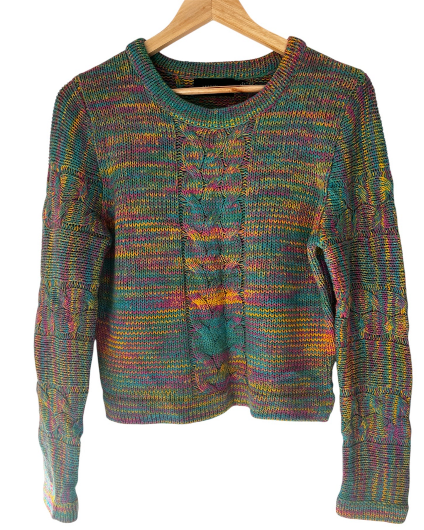 MinkPink Rainbow Coloured Knit Sweater