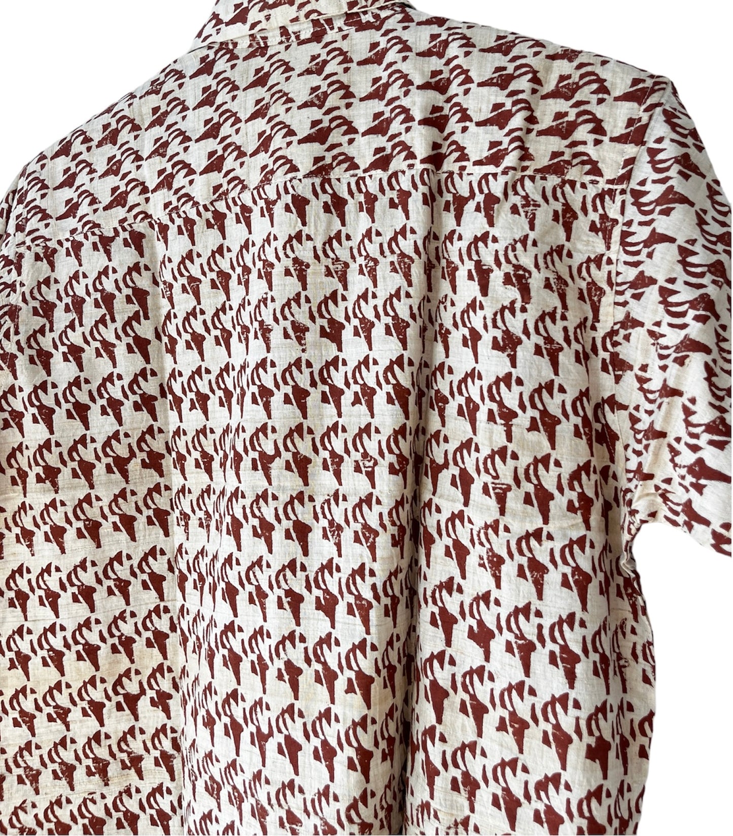 Batik Print Cotton (Khadi) Half Sleeve Shirt - Men’s