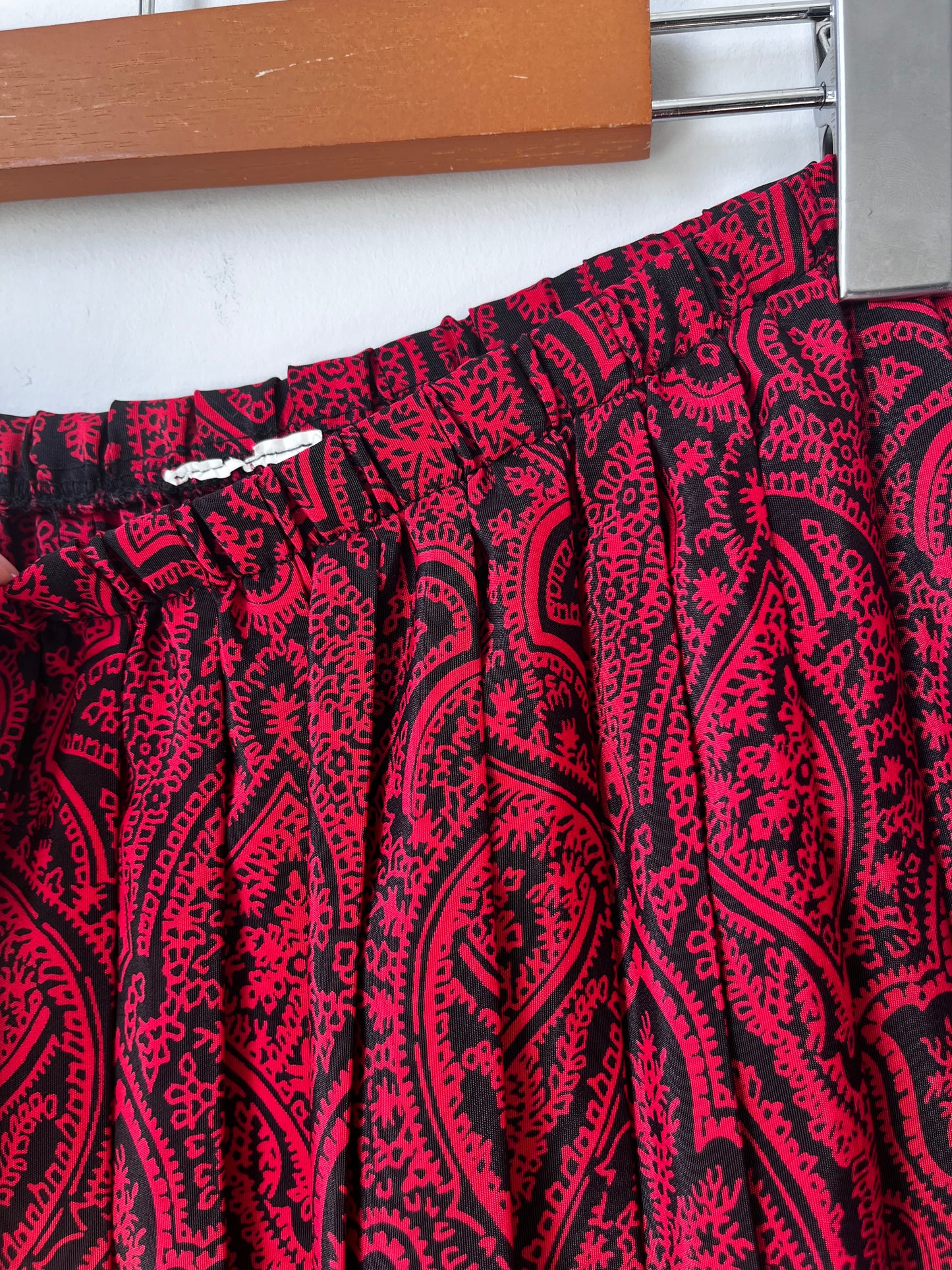 Circa 1970’s MOD Black and Red Blazer & Skirt Set