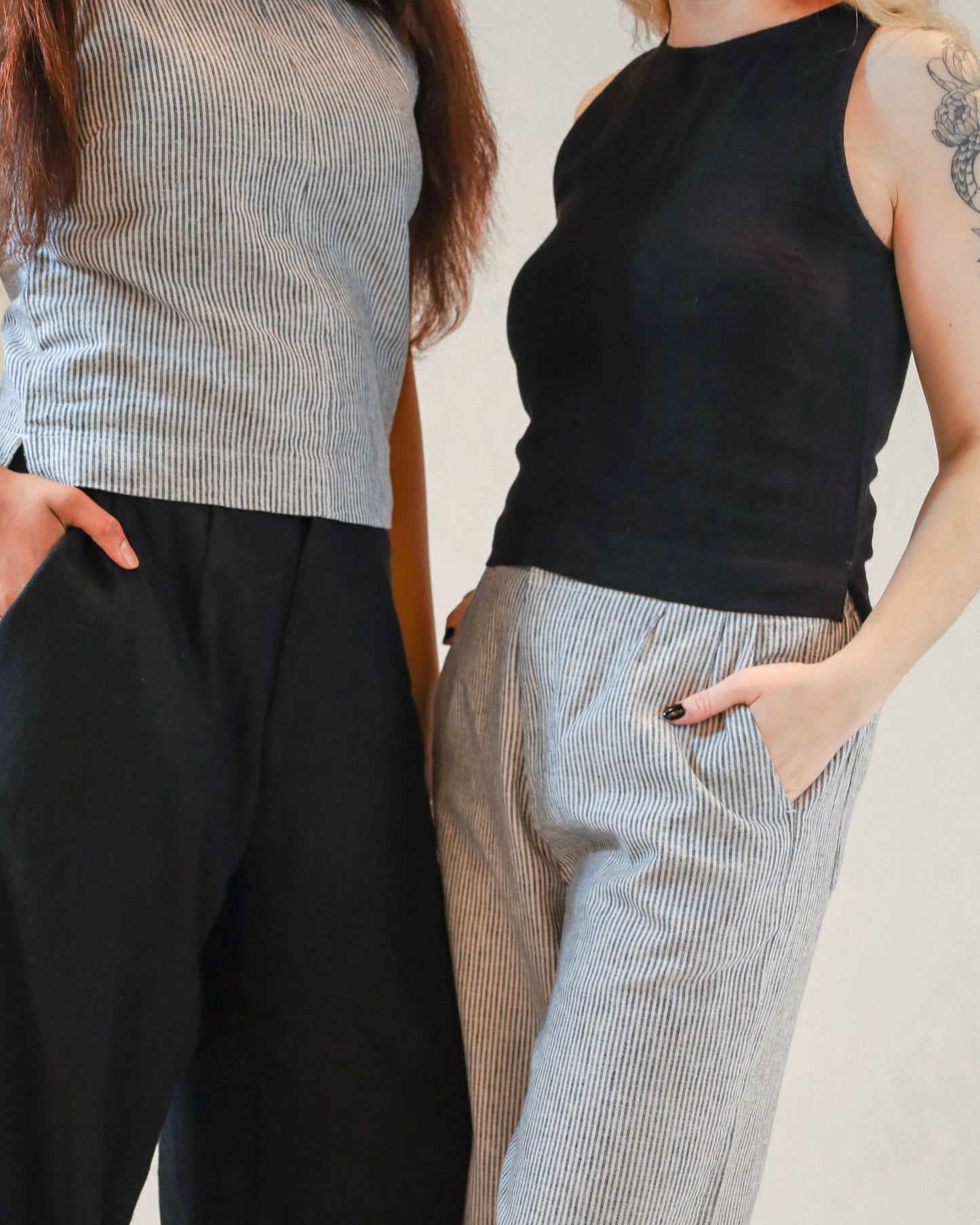 Maya Linen Top - Striped
