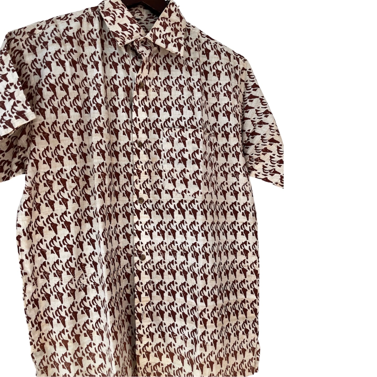 Batik Print Cotton (Khadi) Half Sleeve Shirt - Men’s