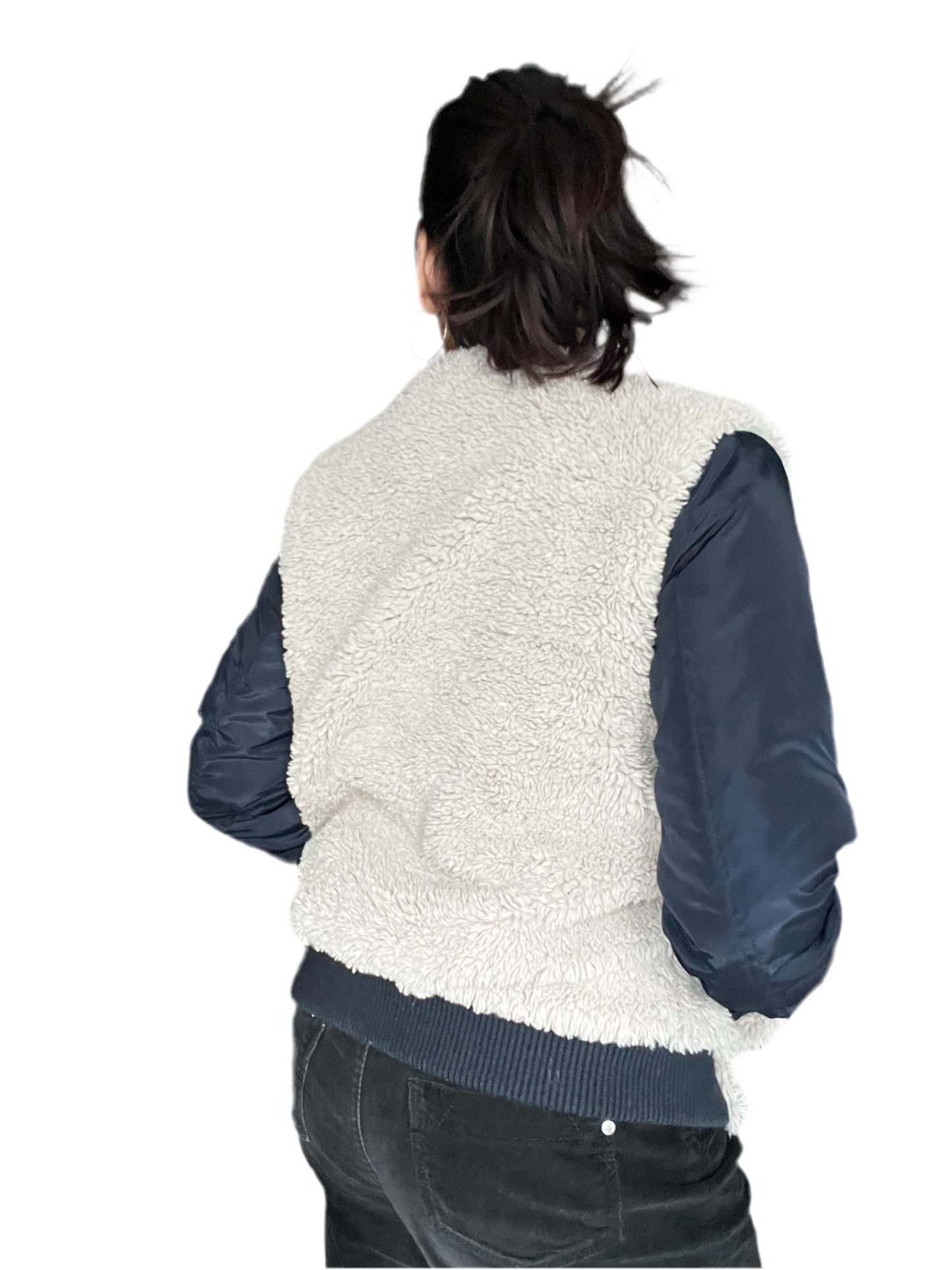 Levi’s Mixed Media Sherpa Flight Bomber Jacket