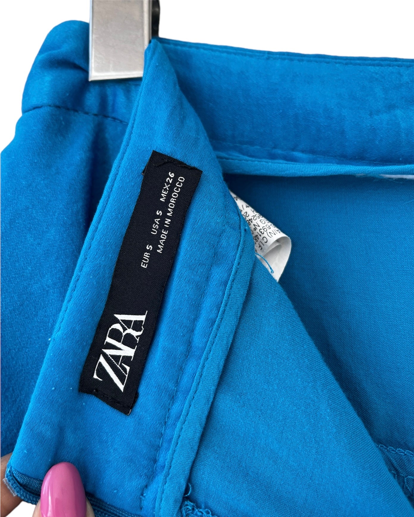 Zara Tiered Ruffle Satin Shimmery Mini Skirt