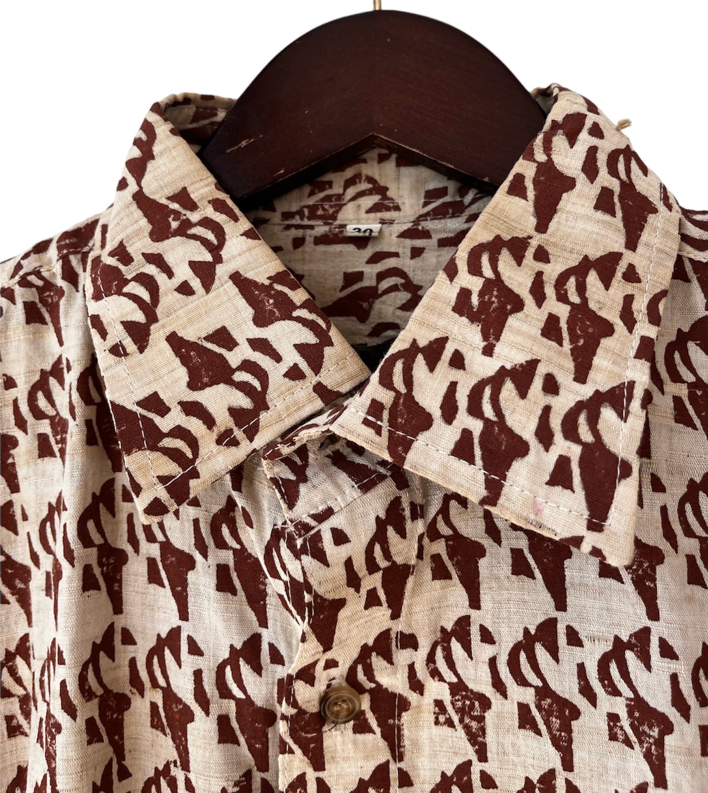 Batik Print Cotton (Khadi) Half Sleeve Shirt - Men’s