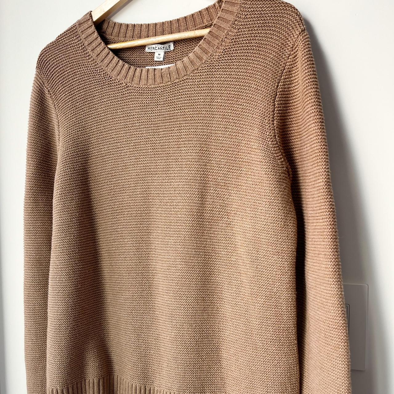 J Crew Mercantile Classic Waffle Knit Crewneck Sweater