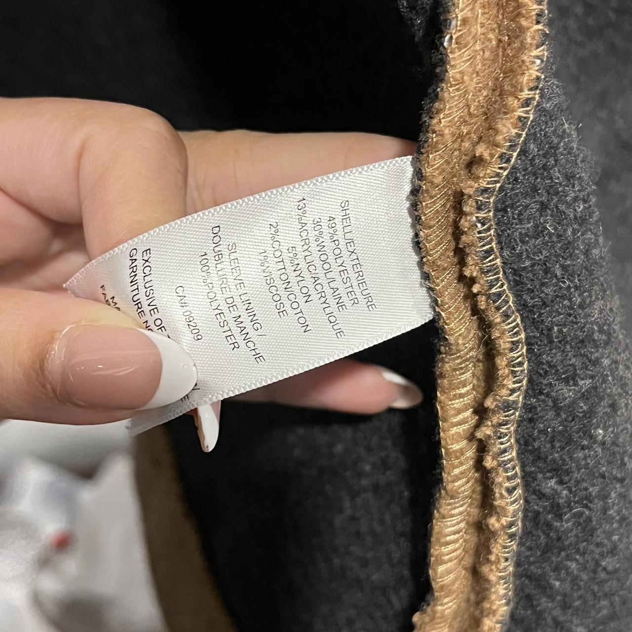 Cleo Brown & Black Two Tone Wool Blend Coat