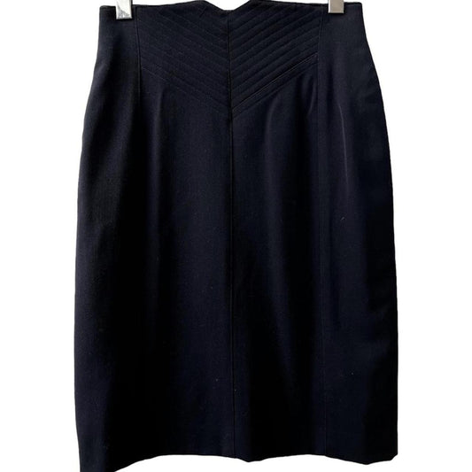 Escada by Margaretha Ley Black Pencil Skirt