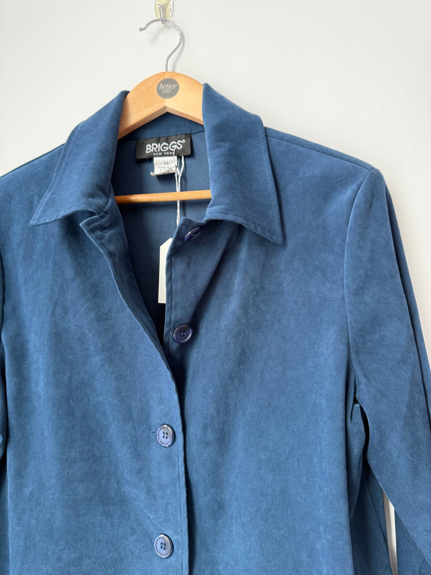 Briggs New York Women's Navy Button-Down Shirt