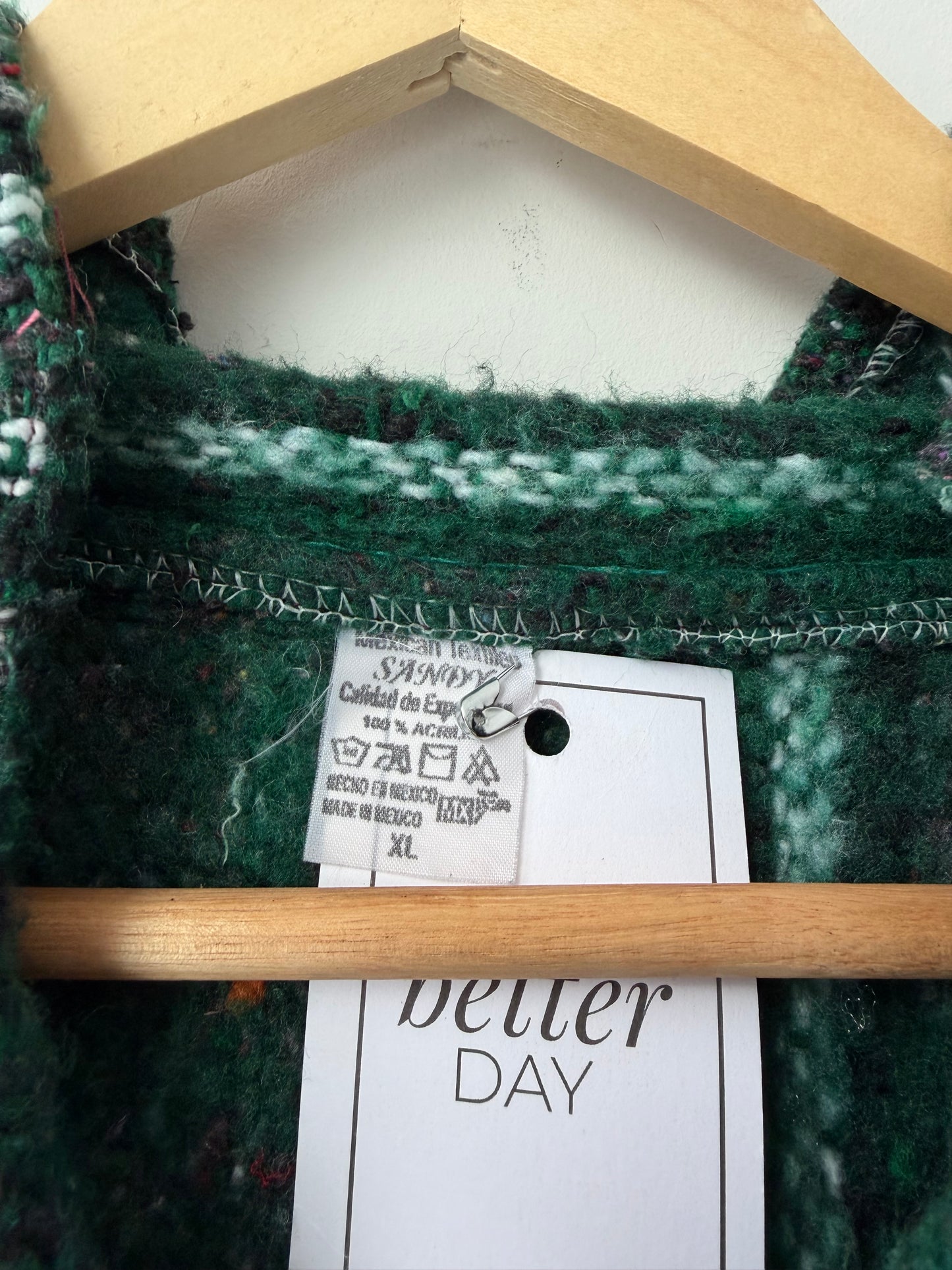 Baja Hooded Pullover - Mexican Woven Blanket Jacket