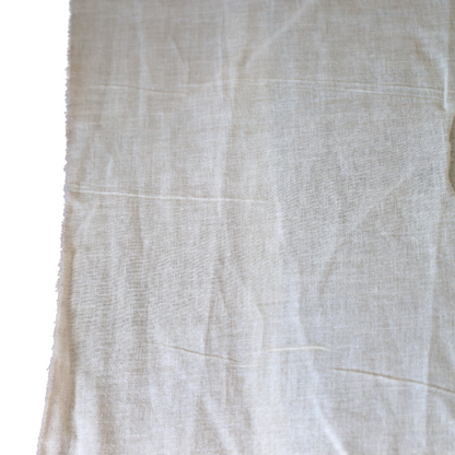 Premium White Linen Fabric - 100% Natural Flax Fiber