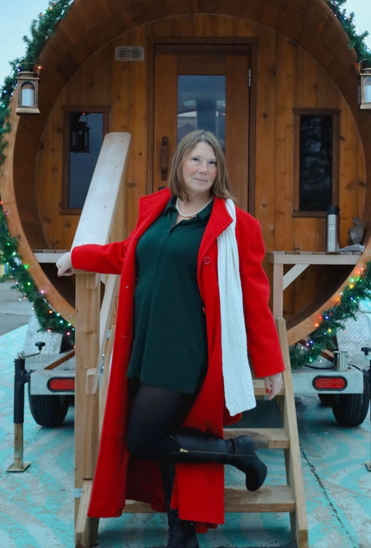 Vintage Alfred Sung Wool Sweater Dress