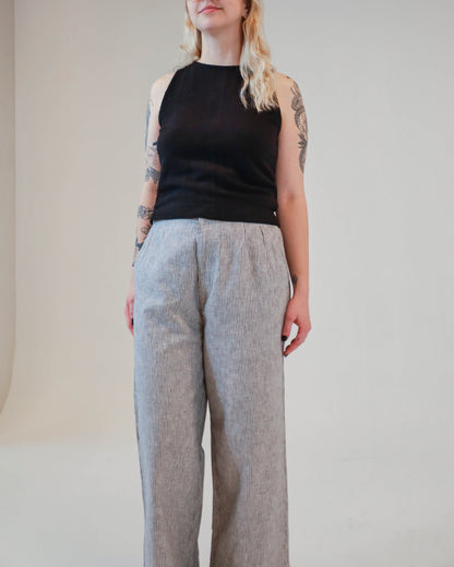 Maya Linen Pant - Stripe