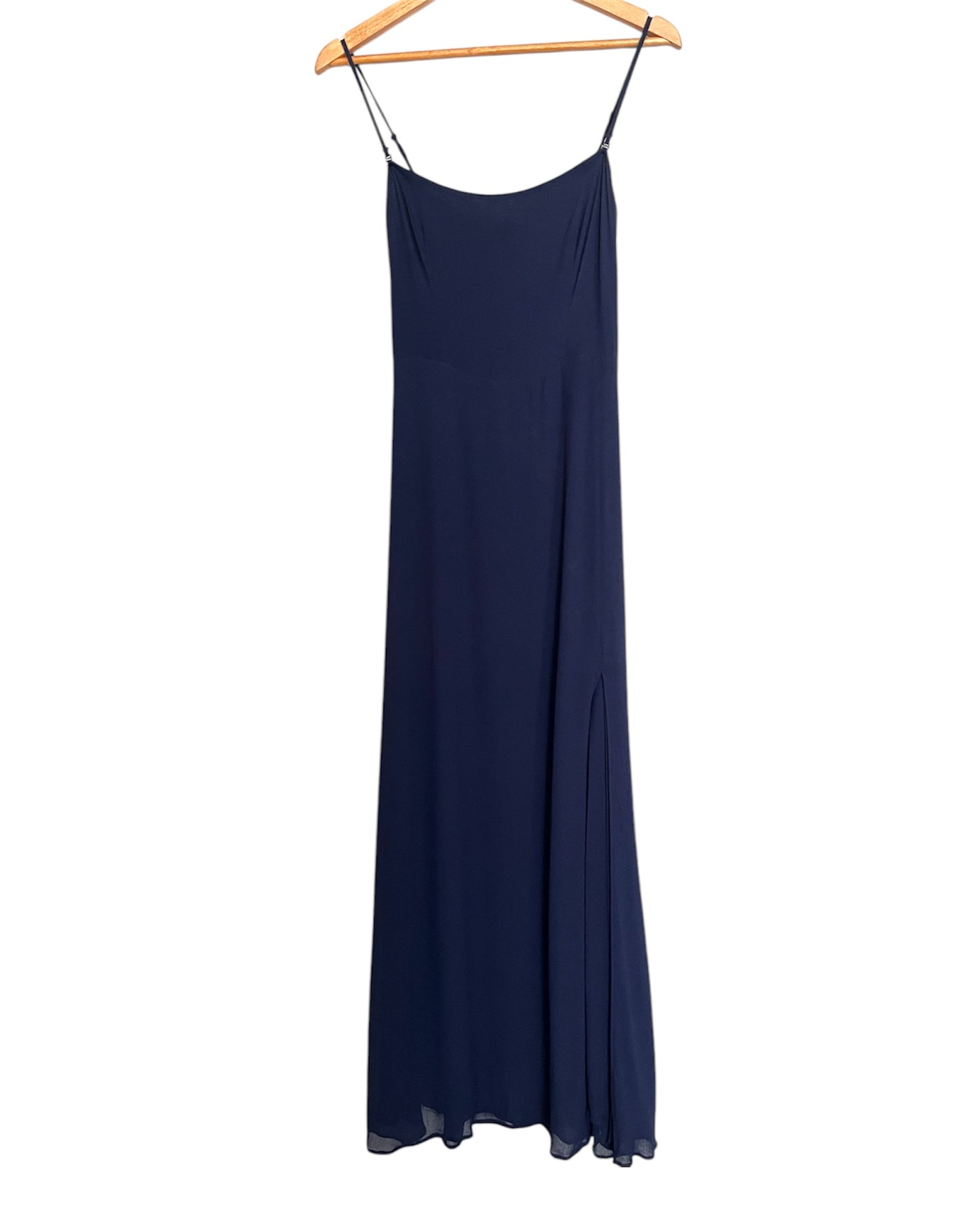 Reformation Navy Ingrid Strapless/Sleeveless Maxi Dress