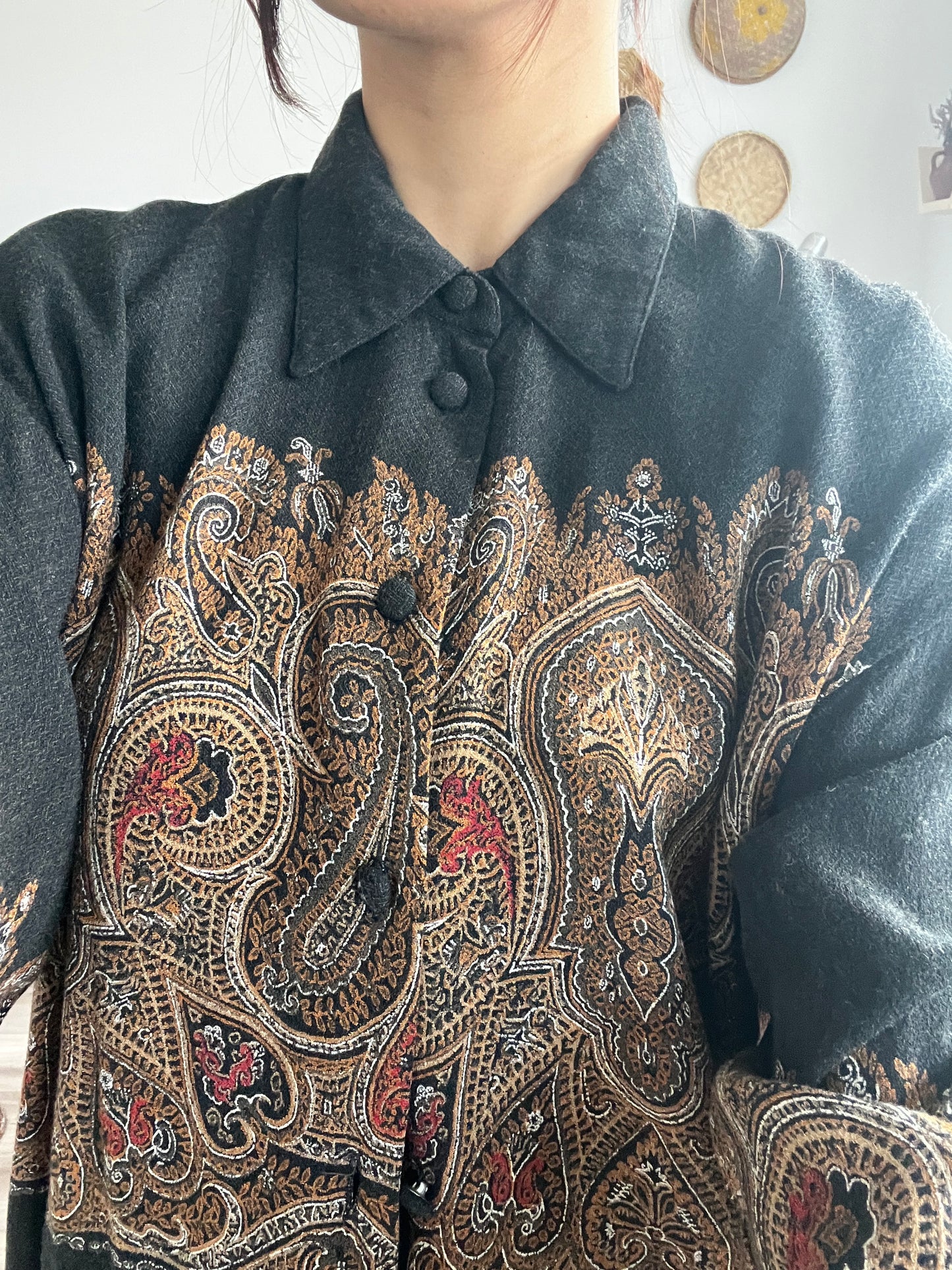 Vintage Della Spiga Made in Canada Blouse & Skirt Set