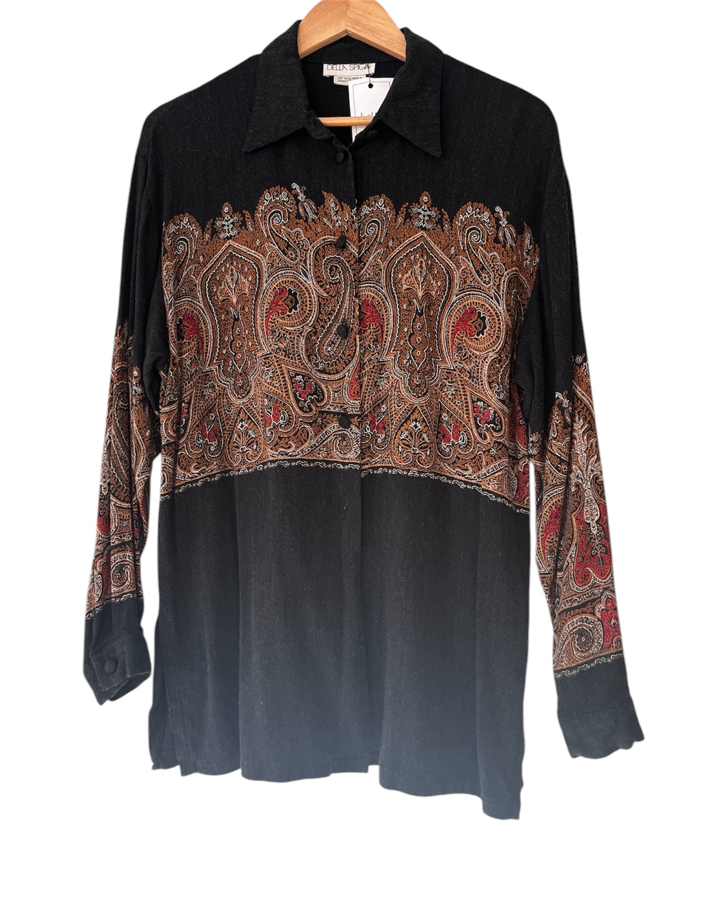 Vintage Della Spiga Made in Canada Blouse & Skirt Set