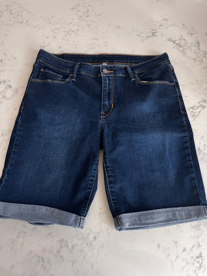 Levi’s Women’s Bermuda Shorts - Dark Wash