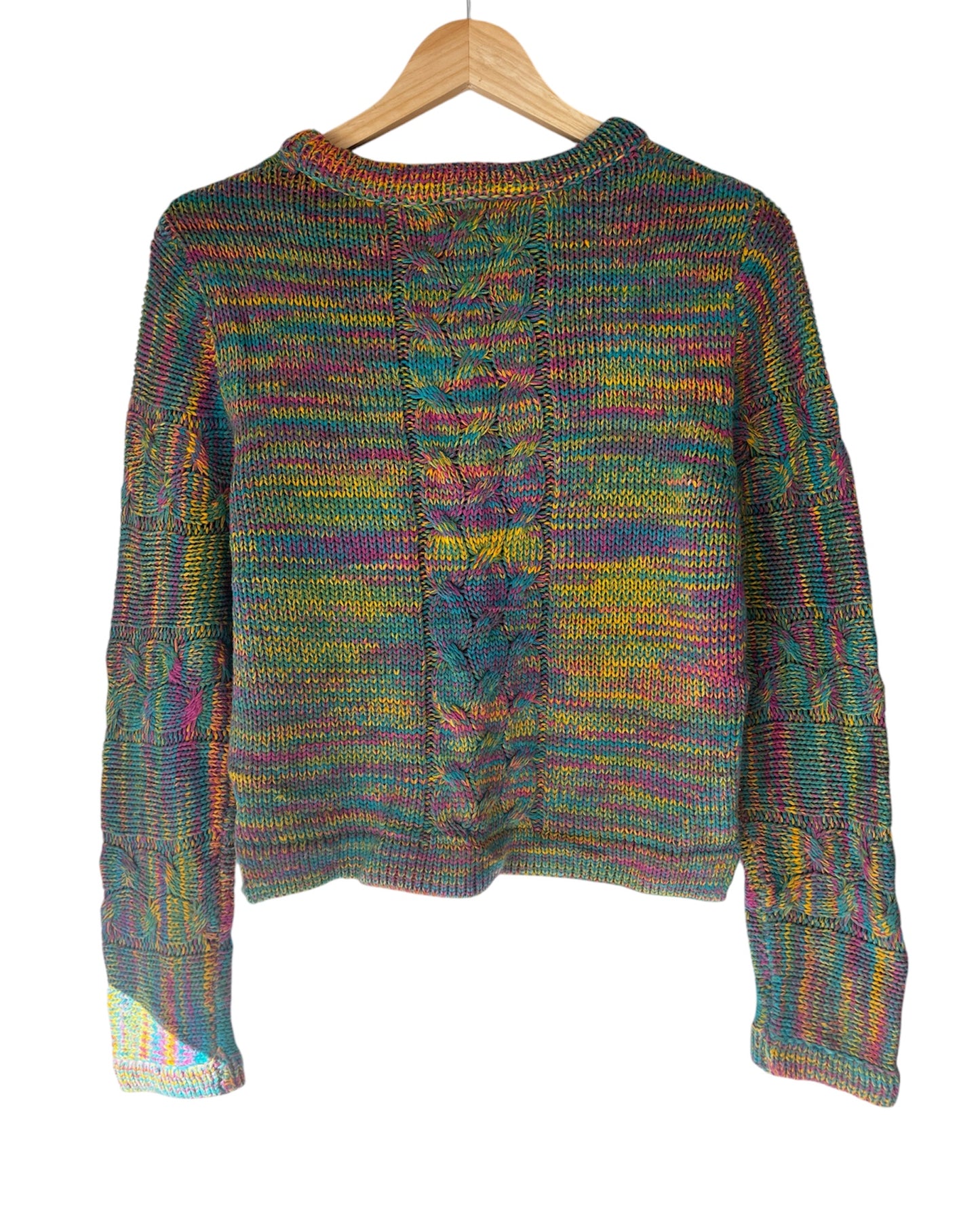 MinkPink Rainbow Coloured Knit Sweater