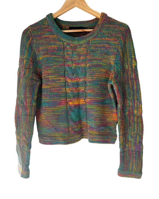 MinkPink Rainbow Coloured Knit Sweater