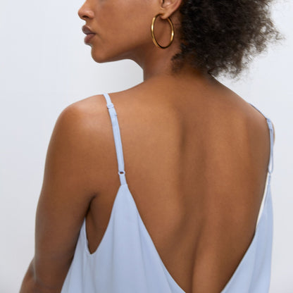 Aritzia Casimir Blue Fit n Flare Dress