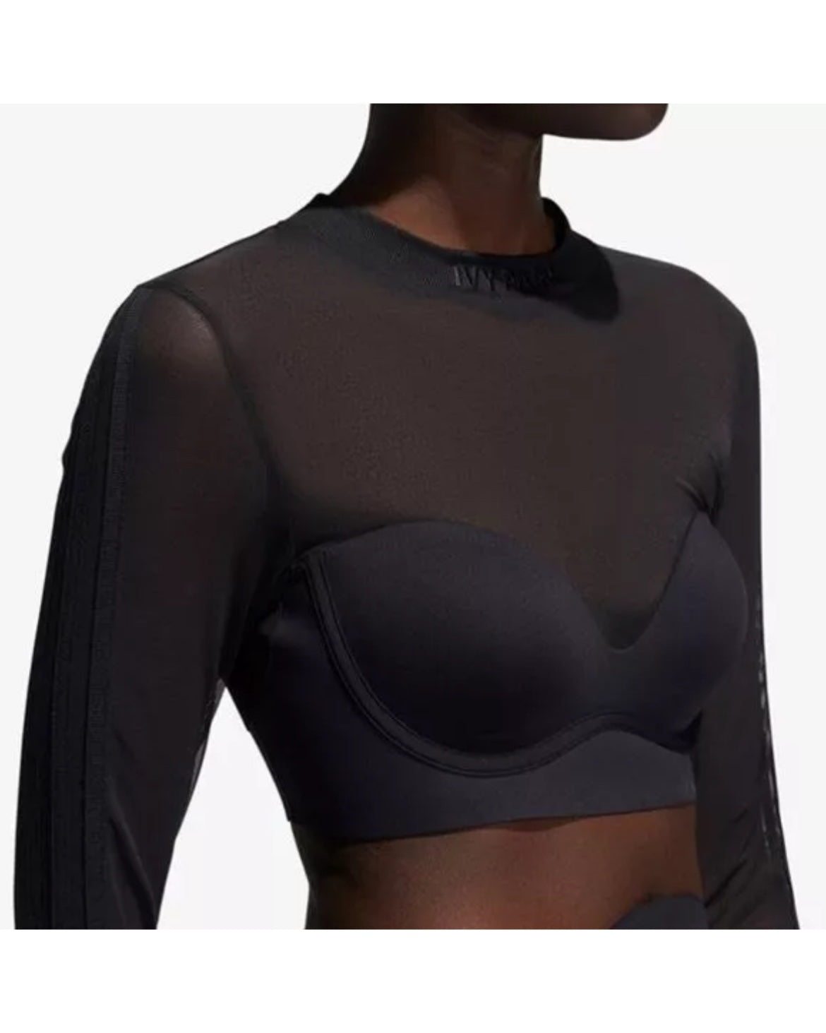 Adidas x Beyonce Ivy Park Mesh Crop Top - Black - Size M