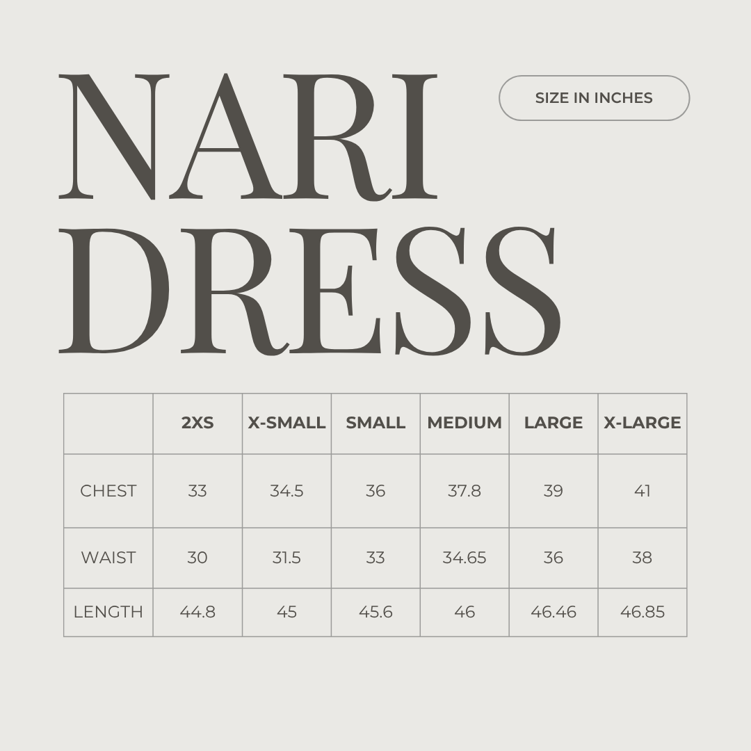Nari Linen Dress - Navy