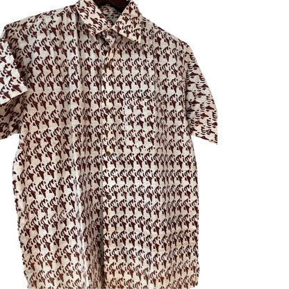 Batik Print Cotton (Khadi) Half Sleeve Shirt - Men’s