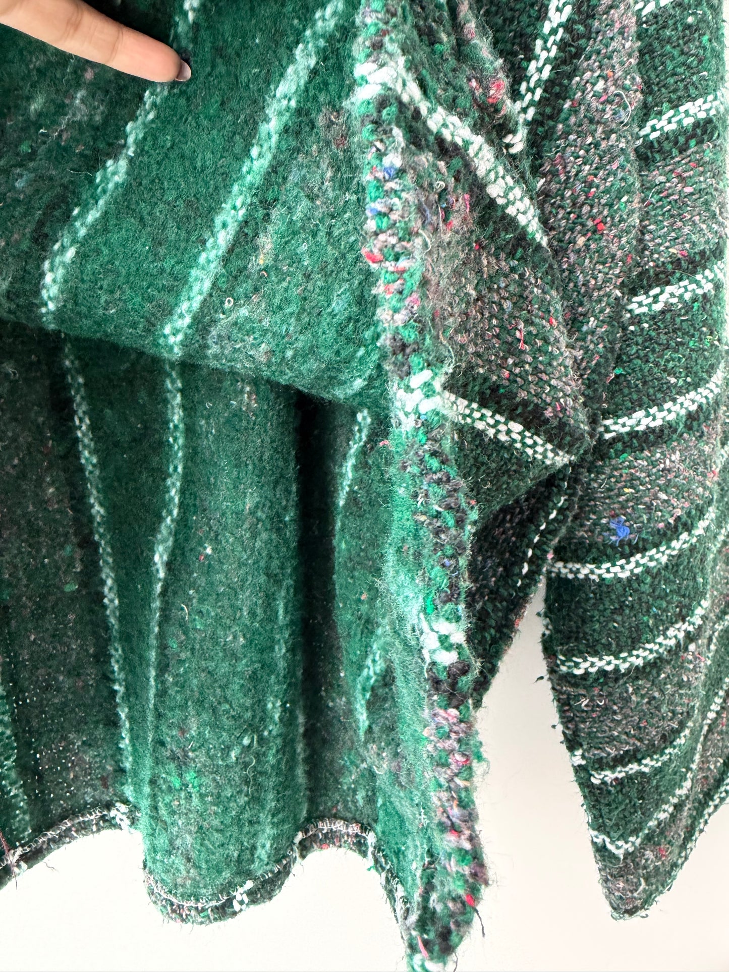 Baja Hooded Pullover - Mexican Woven Blanket Jacket