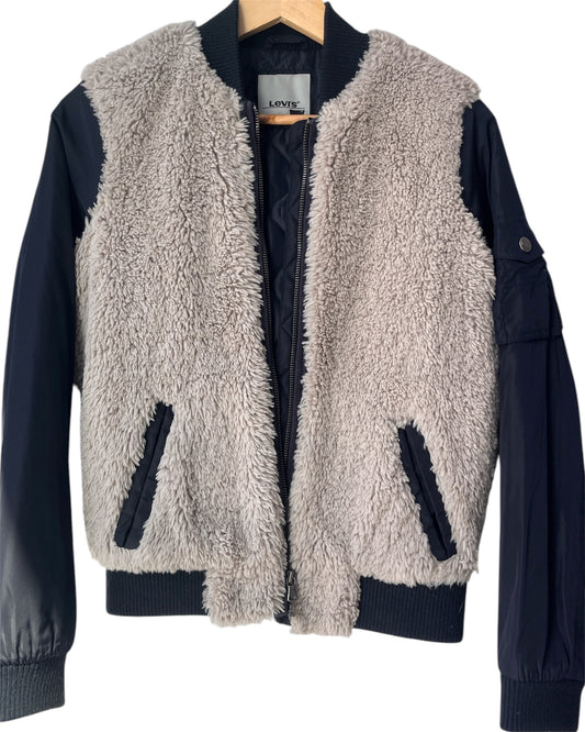 Levi’s Mixed Media Sherpa Flight Bomber Jacket