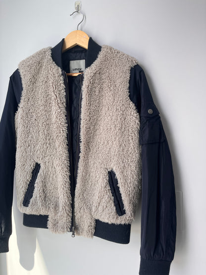 Levi’s Mixed Media Sherpa Flight Bomber Jacket