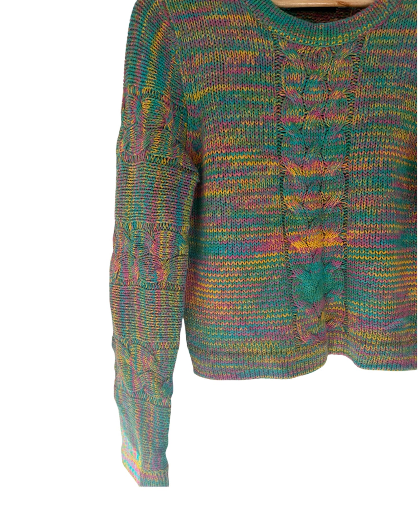 MinkPink Rainbow Coloured Knit Sweater