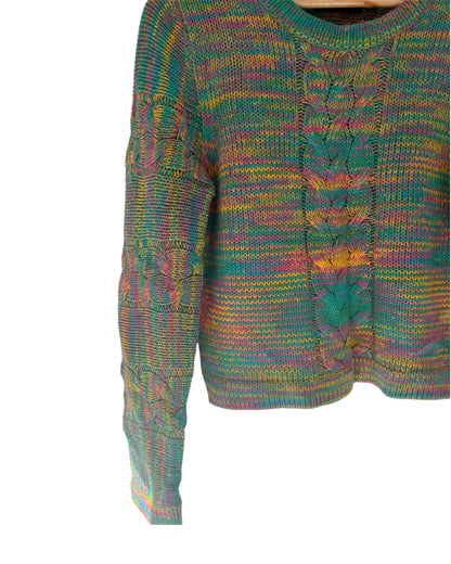MinkPink Rainbow Coloured Knit Sweater