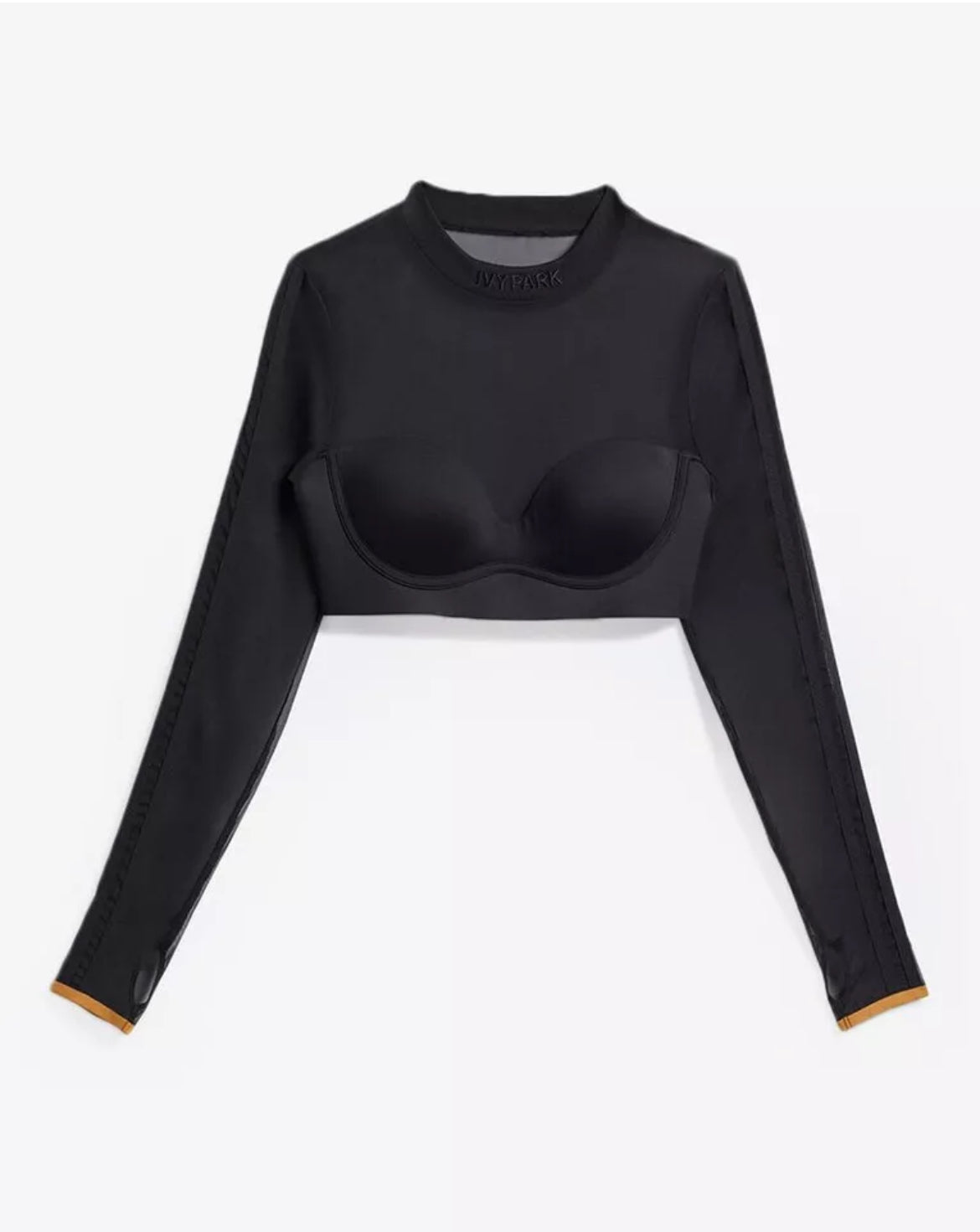 Adidas x Beyonce Ivy Park Mesh Crop Top - Black - Size M