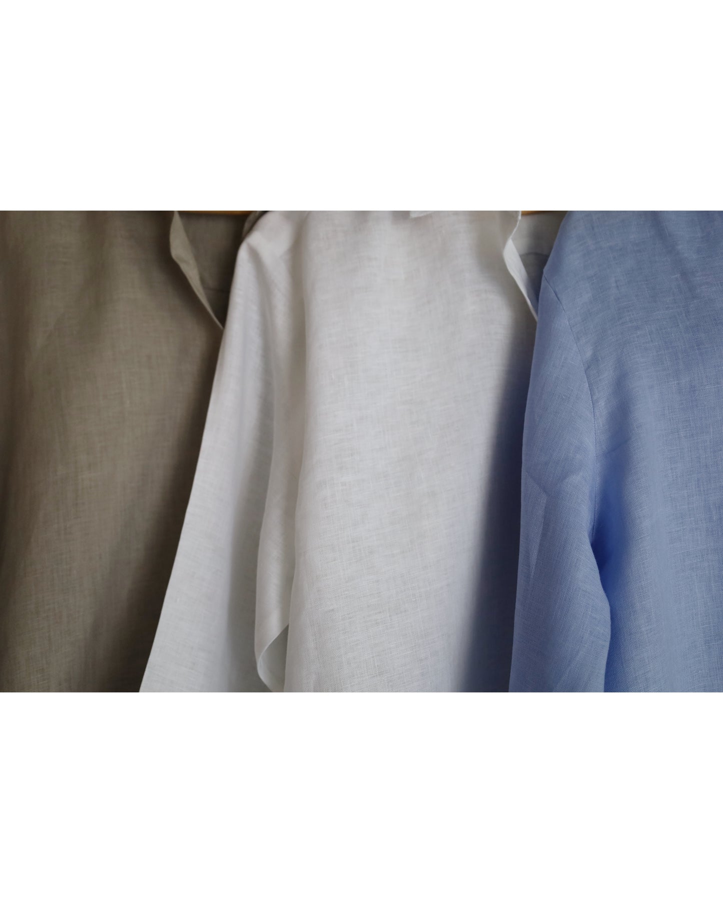 European Linen Button Down Shirt - Beige
