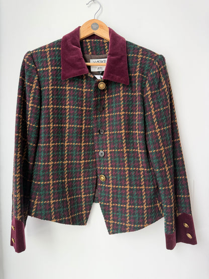 Vintage Kasper Tailored Women's
Plaid blazer