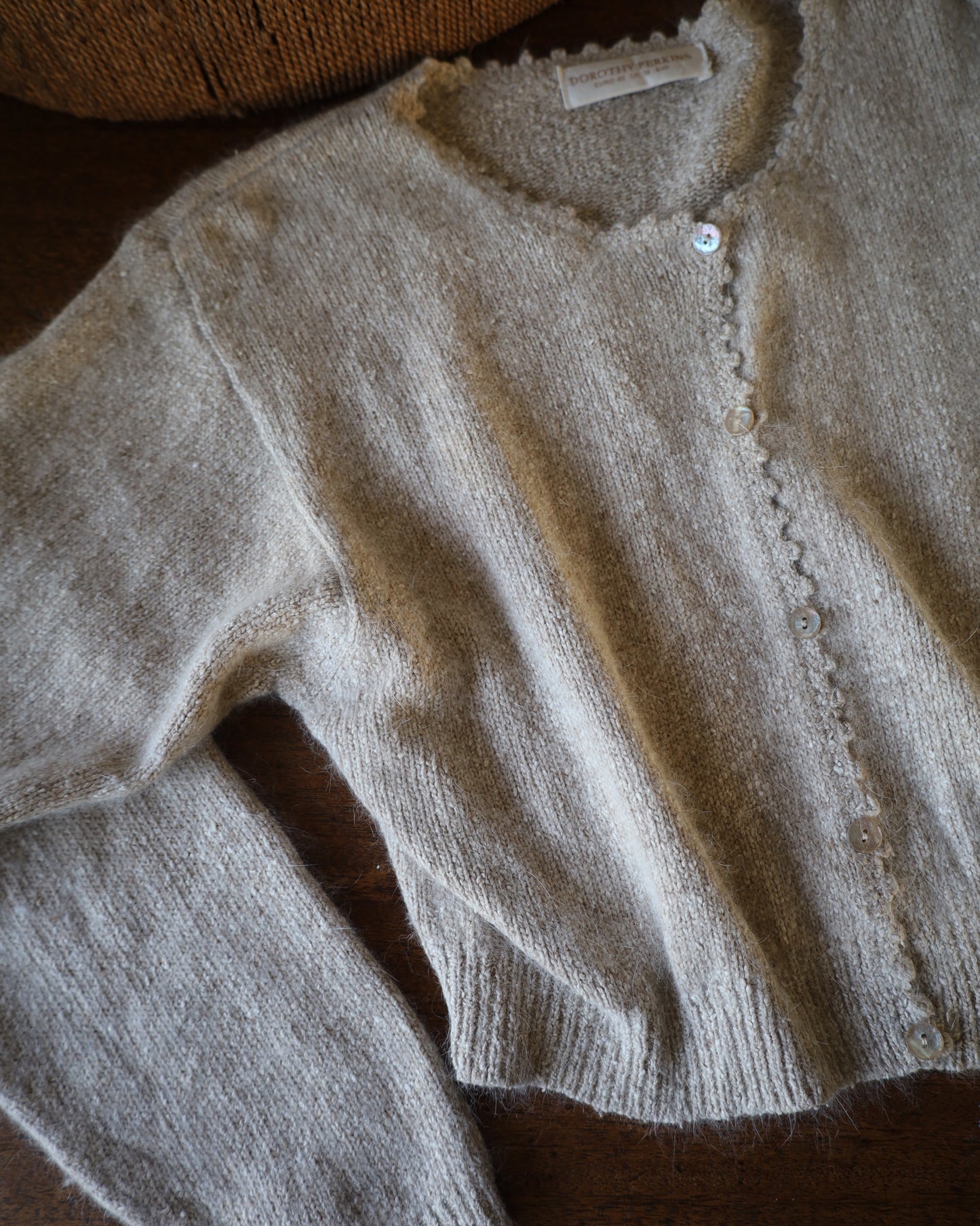 Dorothy Perkins Textured Crew Neck Silk blend Cardigan