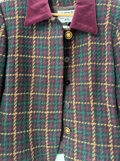 Vintage Kasper Tailored Women's
Plaid blazer