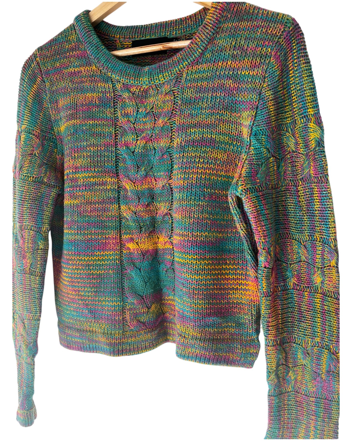 MinkPink Rainbow Coloured Knit Sweater