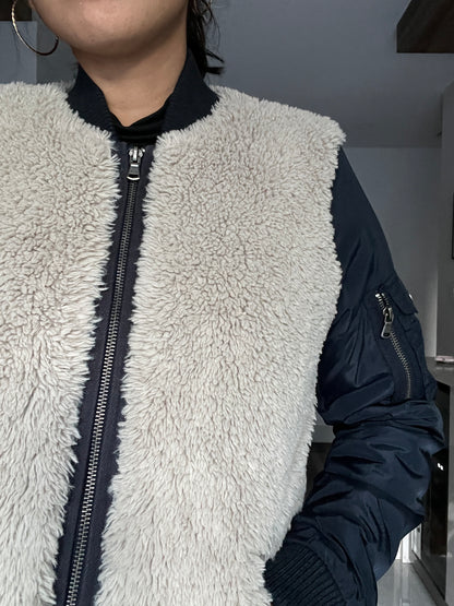 Levi’s Mixed Media Sherpa Flight Bomber Jacket