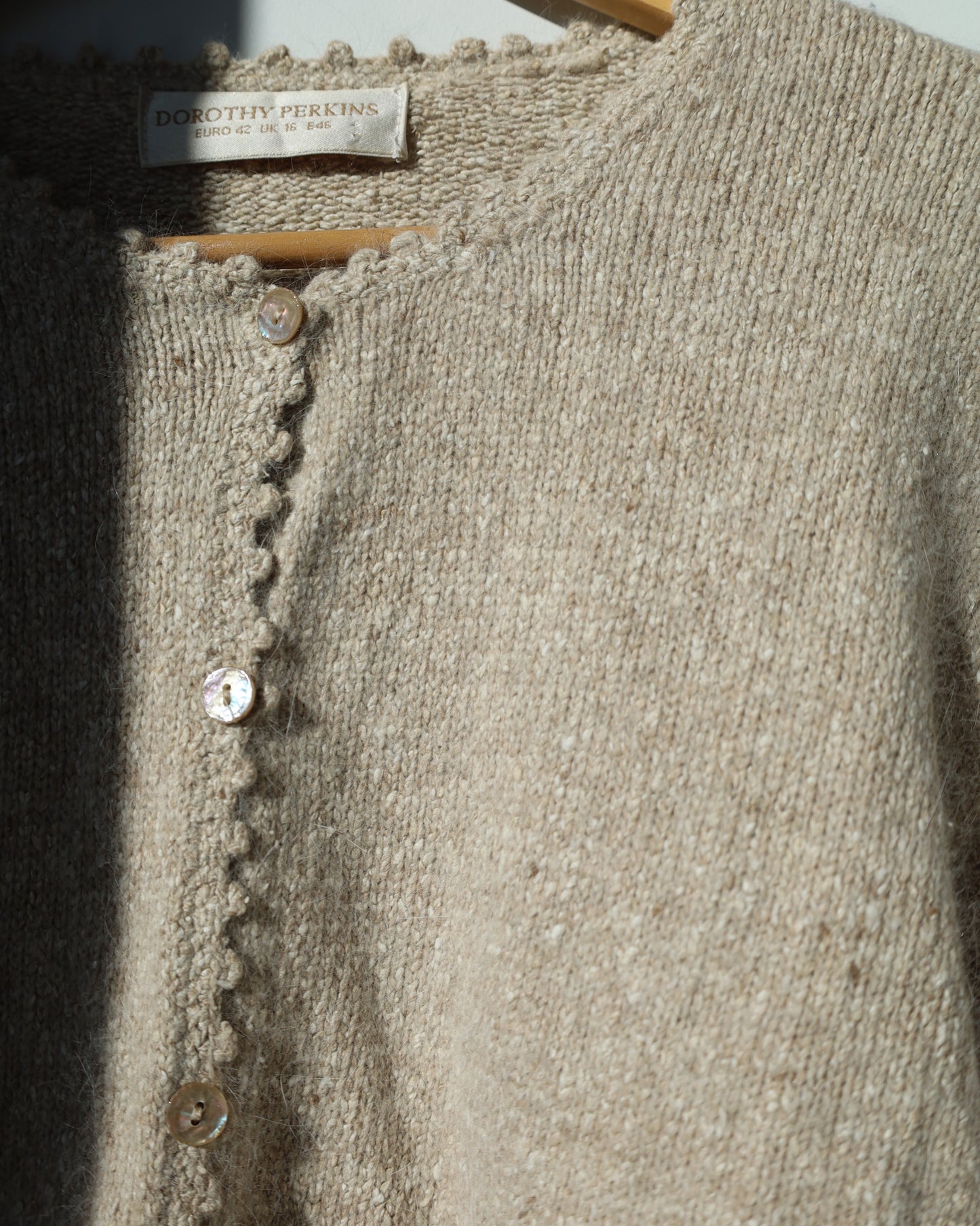 Dorothy Perkins Textured Crew Neck Silk blend Cardigan