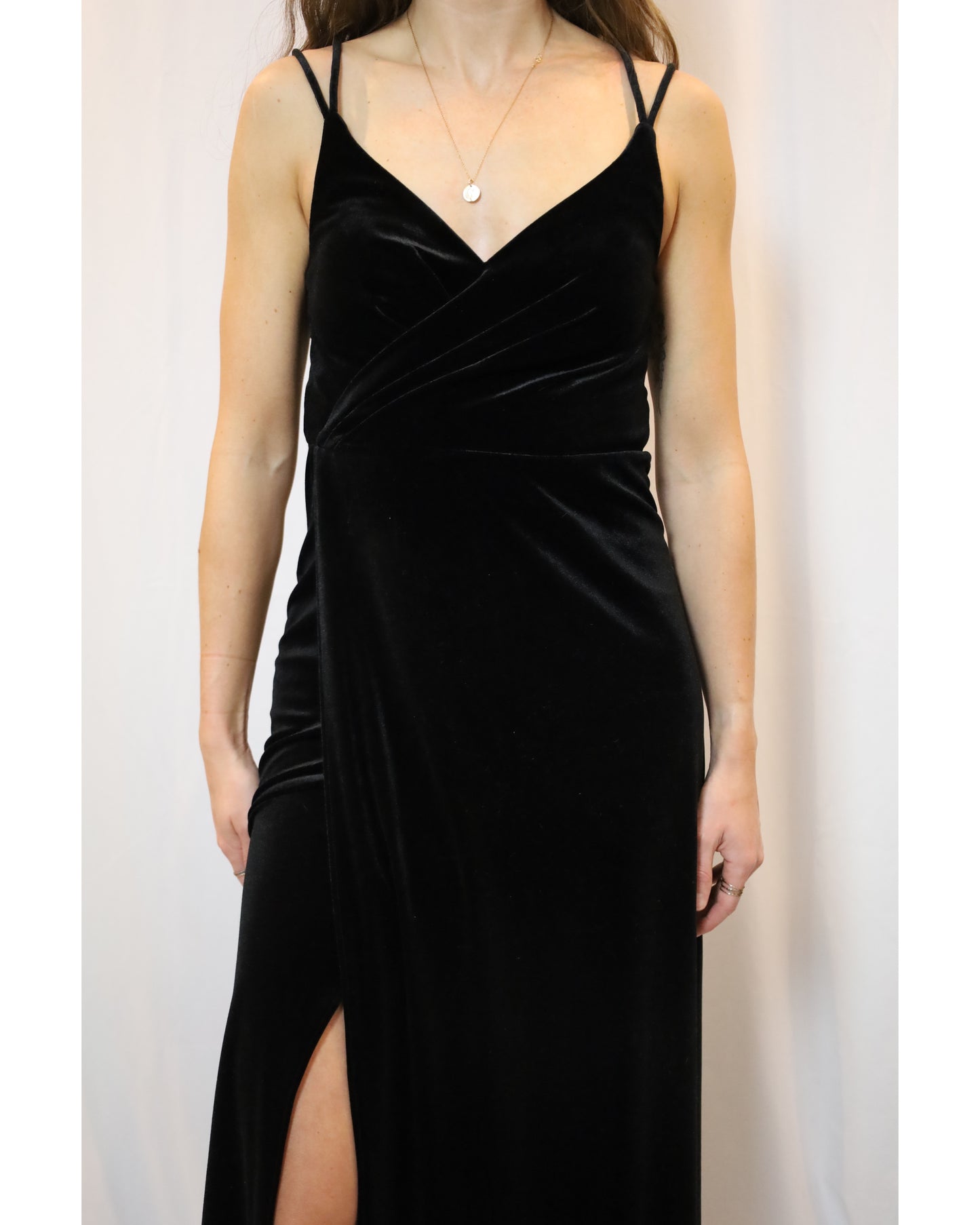 Azazie Black A-Line Lace Velvet Cocktail Dress - New with Tag