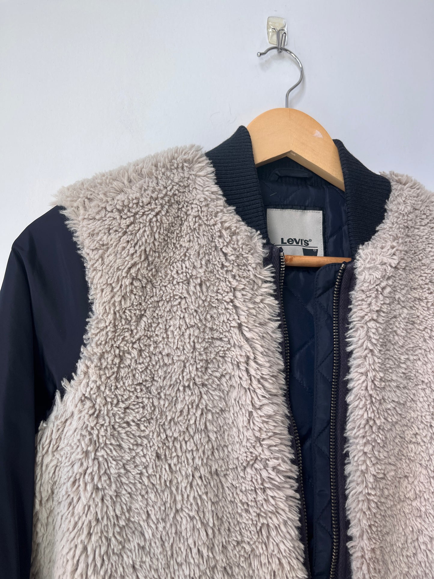 Levi’s Mixed Media Sherpa Flight Bomber Jacket