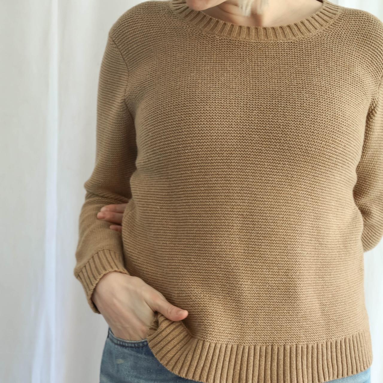 J Crew Mercantile Classic Waffle Knit Crewneck Sweater