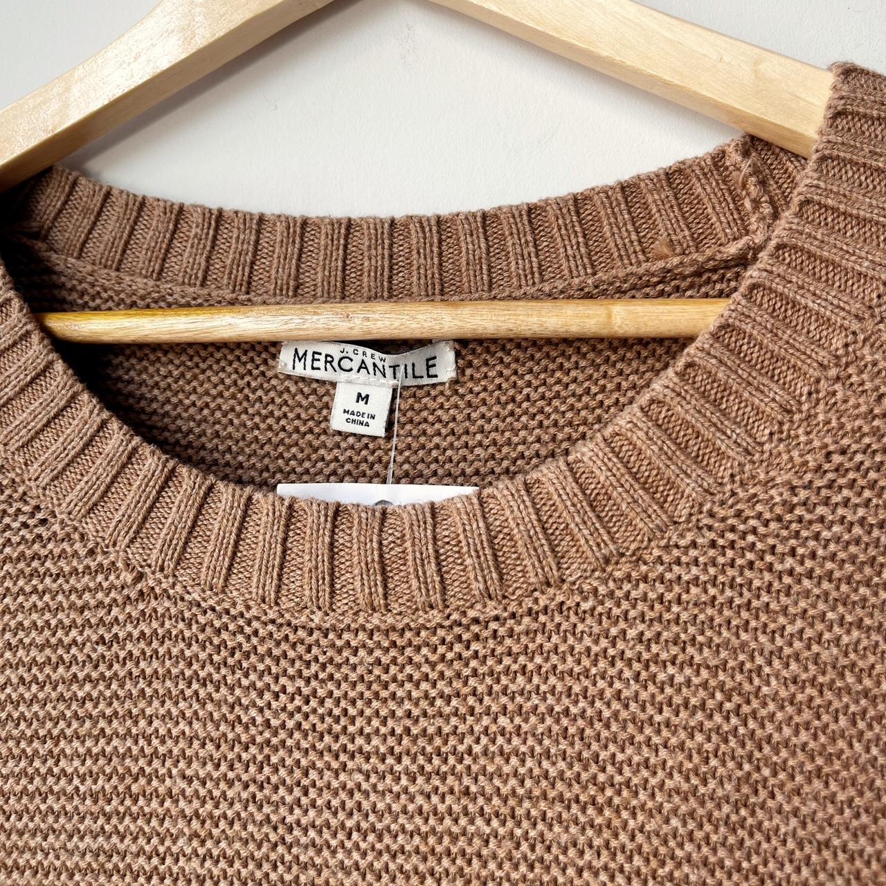 J Crew Mercantile Classic Waffle Knit Crewneck Sweater