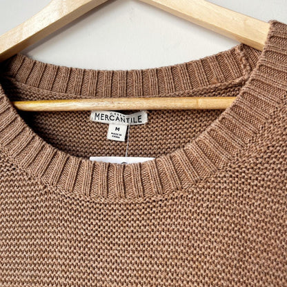 J Crew Mercantile Classic Waffle Knit Crewneck Sweater