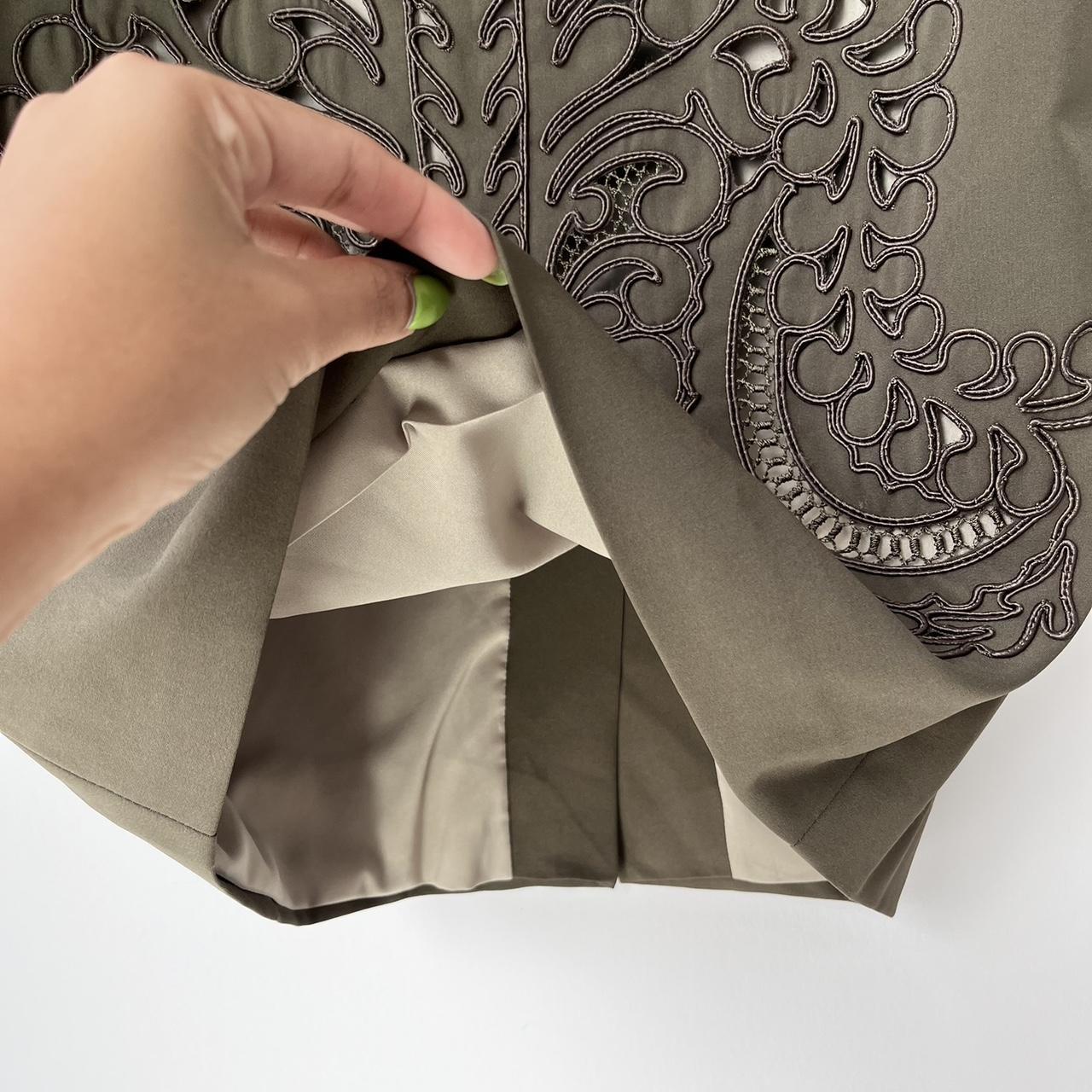 Karen Millen Green Hole-out Pencil Skirt