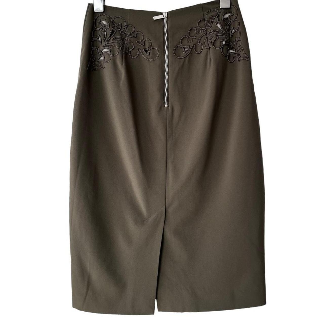 Karen Millen Green Hole-out Pencil Skirt