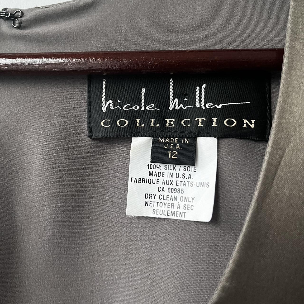 Nicole Miller Collection Ruched Silk Cocktail Dress