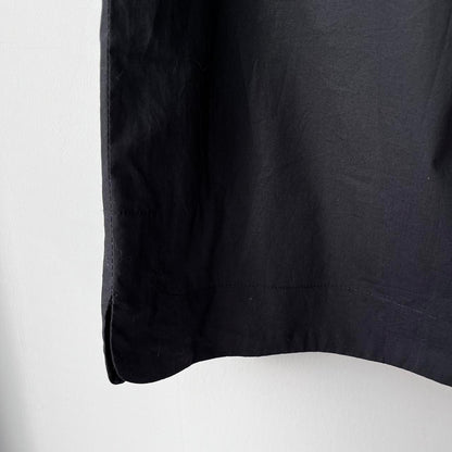 NWT J. Crew Off the Shoulder Black Cotton Poplin Dress